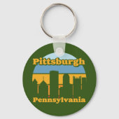 Vintage Pittsburgh Pennsylvania Sleutelhanger (Achterkant)
