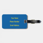 Vintage Pittsburgh Postcard Luggage Tag Bagagelabel (Achterkant horizontaal)