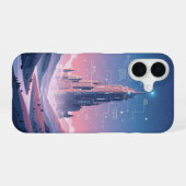 Vintage Pixel-Arcade Magic Tower iPhone 16 Hoesje (Achterkant horizontaal)