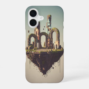 Vintage Pixel-Arcade Verwoeste Platform iPhone 16 Hoesje