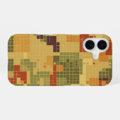 Vintage Pixelraster iPhone 16 Hoesje (Achterkant horizontaal)