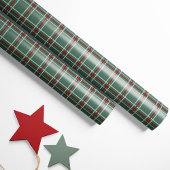 Vintage Plaid Christmas Wrapping Paper - Sage Cadeaupapier
