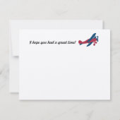 Vintage Plane Airmail Thank you Bedankkaart (Achterkant)