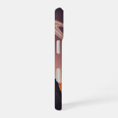 Vintage Planet Behind the Cliffs iPhone 16 Hoesje (Rechterkant)