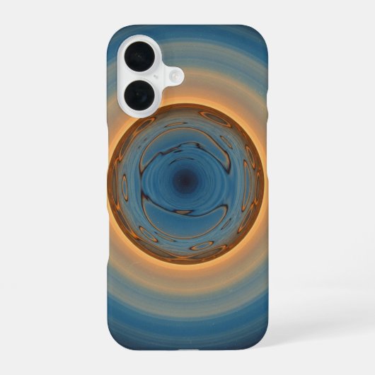 Vintage planetaire reflectie iPhone 16 hoesje (Achterkant)