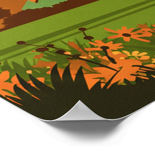 Vintage Plano Texas Poster (Hoek)