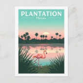 Vintage Plantation Florida Briefkaart (Voorkant)