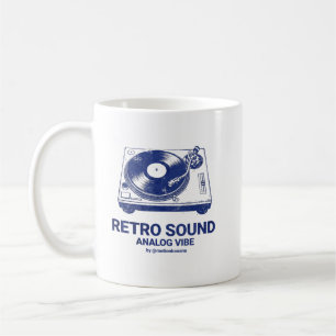 Vintage Platenspeler Retro Vinyl Draaitafel Analoo Koffiemok