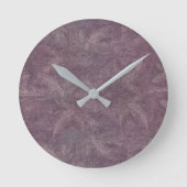 Vintage Plum Dragonfly Dance Ronde Klok (Voorkant)