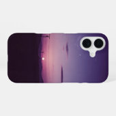 Vintage Plum Schemering iPhone 16 Hoesje (Achterkant horizontaal)