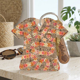 Vintage Plumeria Lei Aloha Shirt-herinneringorname Ornament