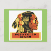 Vintage Pocatello Idaho Briefkaart (Voorkant)