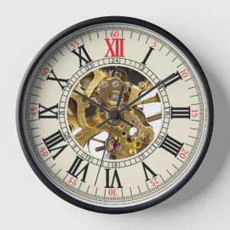 Vintage Pocket watch design wall clock