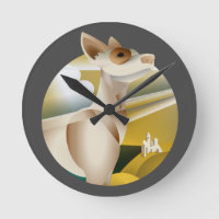Vintage Podenco Art Deco Dog