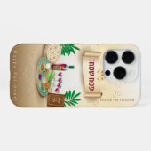 Vintage Poessach Seder koosjer Pesach iPhone Hoesje (Achterkant horizontaal)