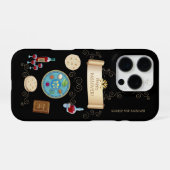 Vintage Poessach Seder koosjer Pesach iPhone Hoesje (Achterkant horizontaal)