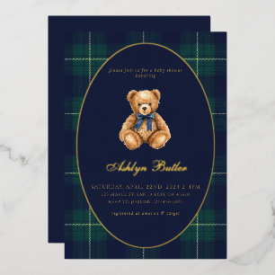 Vintage Polo Beer Baby Shower Folie Uitnodiging