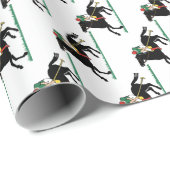 Vintage Polo Speler op Pony Inpakpapier (Rol Hoek)