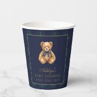 Vintage Polo Teddy Beer Baby Shower Papieren Beker