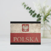 Vintage Polska Briefkaart (Staand voorkant)