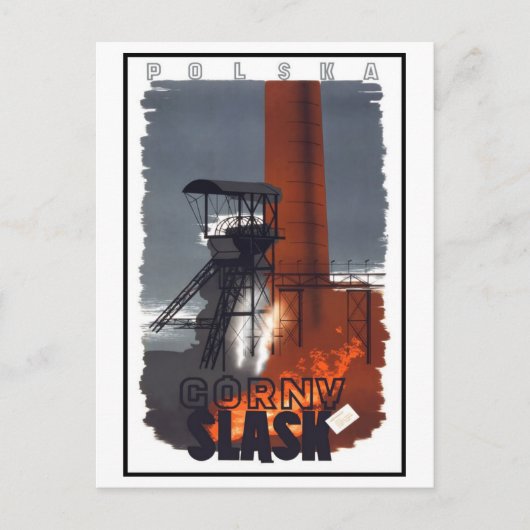 Vintage Polska Poland Slask Briefkaart (Voorkant)