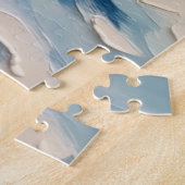 Vintage Pomeranian in Wooden Christmas Sleigh Legpuzzel (Zijkant)