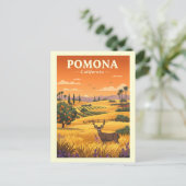 Vintage Pomona California Briefkaart (Staand voorkant)