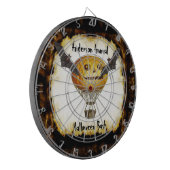 Vintage pompoenballonvaarding, halloween, Man en k Dartbord (Voorkant Links)