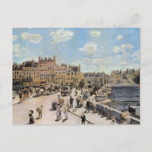 Vintage Pont Neuf Parijs Frankrijk Briefkaart (Voorkant)