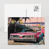 Vintage Pontiac Ad Briefkaart (Voorkant / Achterkant)