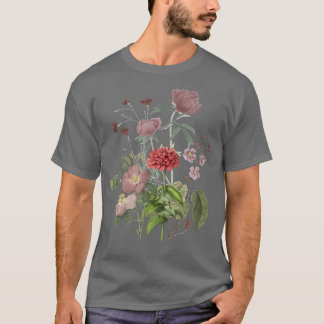 Vintage Pony Rozen Garden Flowers Floral Plant La T-shirt