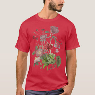 Vintage Pony Rozen Garden Flowers Floral Plant La  T-shirt