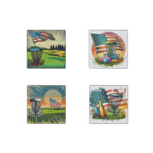 Vintage Pop Art Amerikaanse Vlag Disc Golf