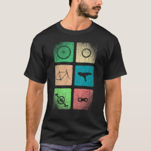 Vintage Pop Fiets Grunge Fiets T-shirt