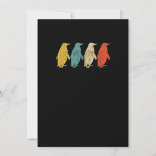 Vintage Pop van de Retro Art Penguin Animal Kaart