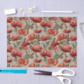 Vintage Poppies Decoupage Tissuepapier (Craft)