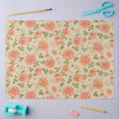 Vintage Populaire Roos Tissuepapier (Craft)