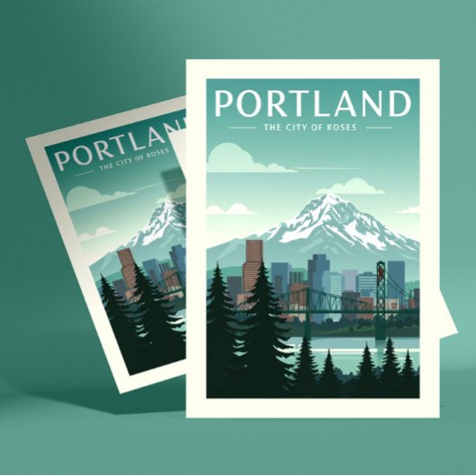 Vintage Portland Briefkaart