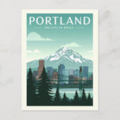 Vintage Portland Briefkaart (Voorkant)