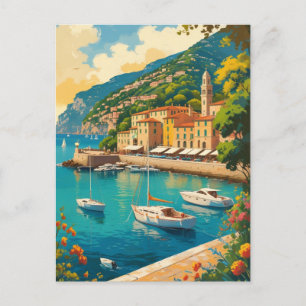 Vintage Portofino Genova Italy Uitnodiging Briefkaart