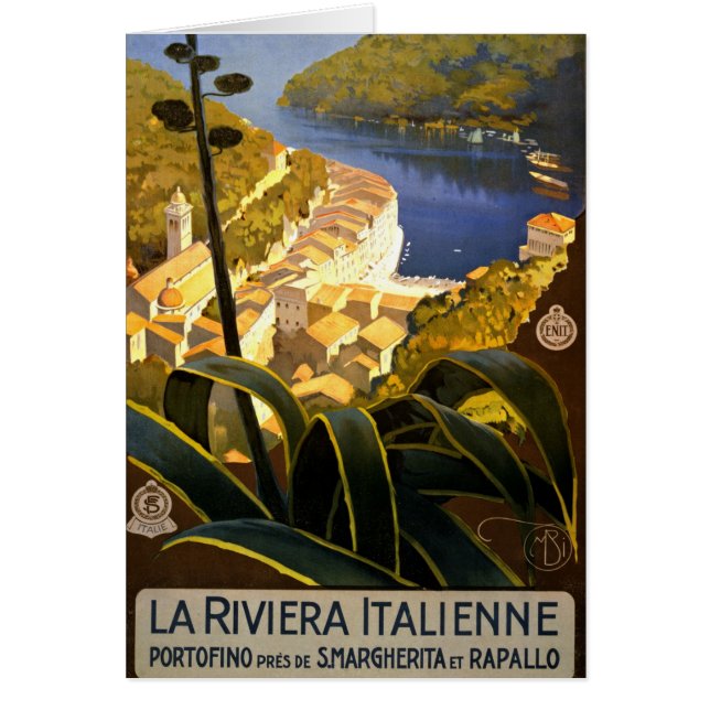 Vintage Portofino Italië (Voorkant)