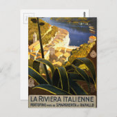 Vintage Portofino Italië Briefkaart (Voorkant / Achterkant)