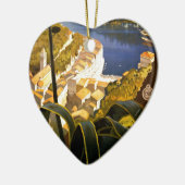 Vintage Portofino Italië Keramisch Ornament (Links)