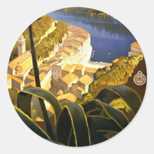 Vintage Portofino Italië Ronde Sticker