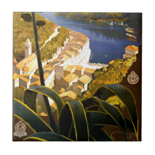 Vintage Portofino Italië Tegeltje