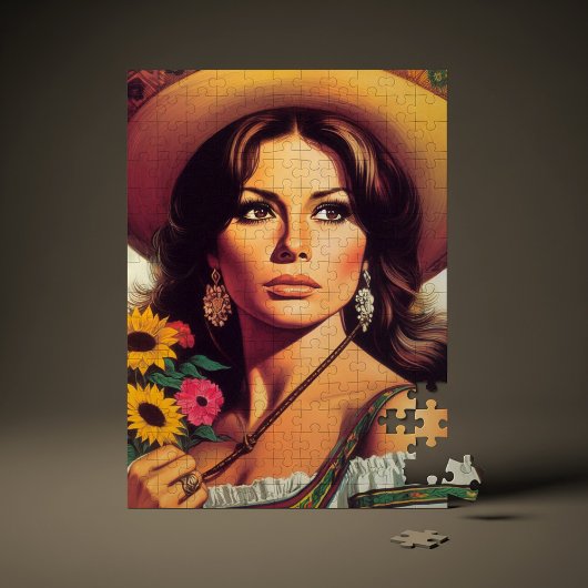 Vintage Portrait Pin Up Legpuzzel