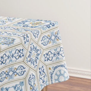Vintage Portugal Azulejo traditioneel Tafelkleed