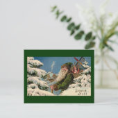 Vintage Postcard Feestdagenkaart (Staand voorkant)