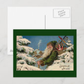 Vintage Postcard Feestdagenkaart (Voorkant / Achterkant)