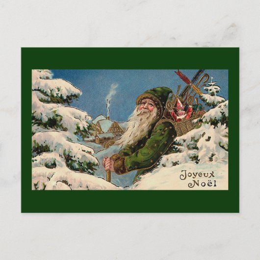 Vintage Postcard Feestdagenkaart (Voorkant)